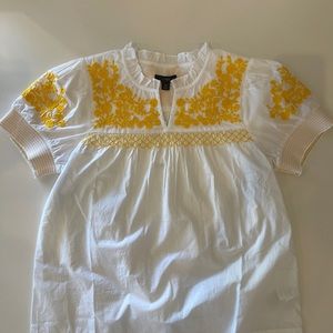 J.Crew Brand new embroidered blouse